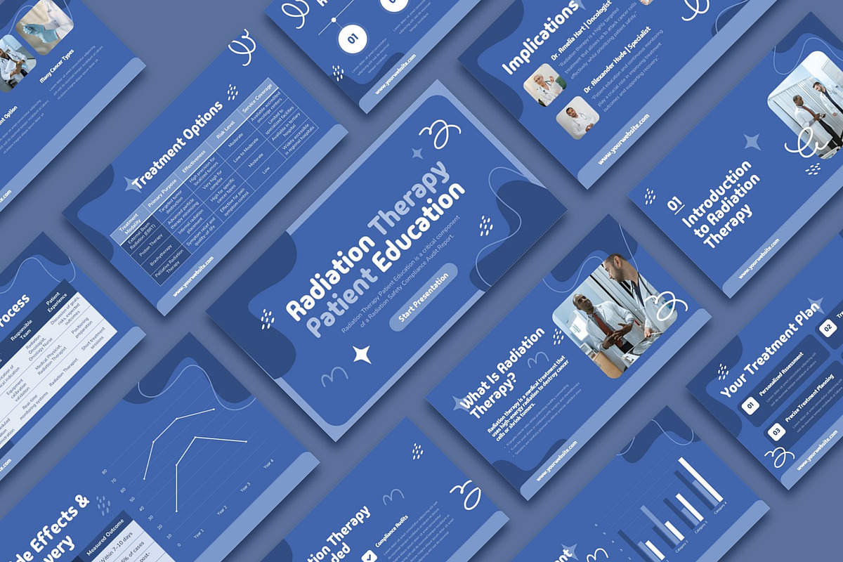 Radiation Therapy Patient Education, a Presentation Template by BumbleGraph Studio (Photo 2 of 5)