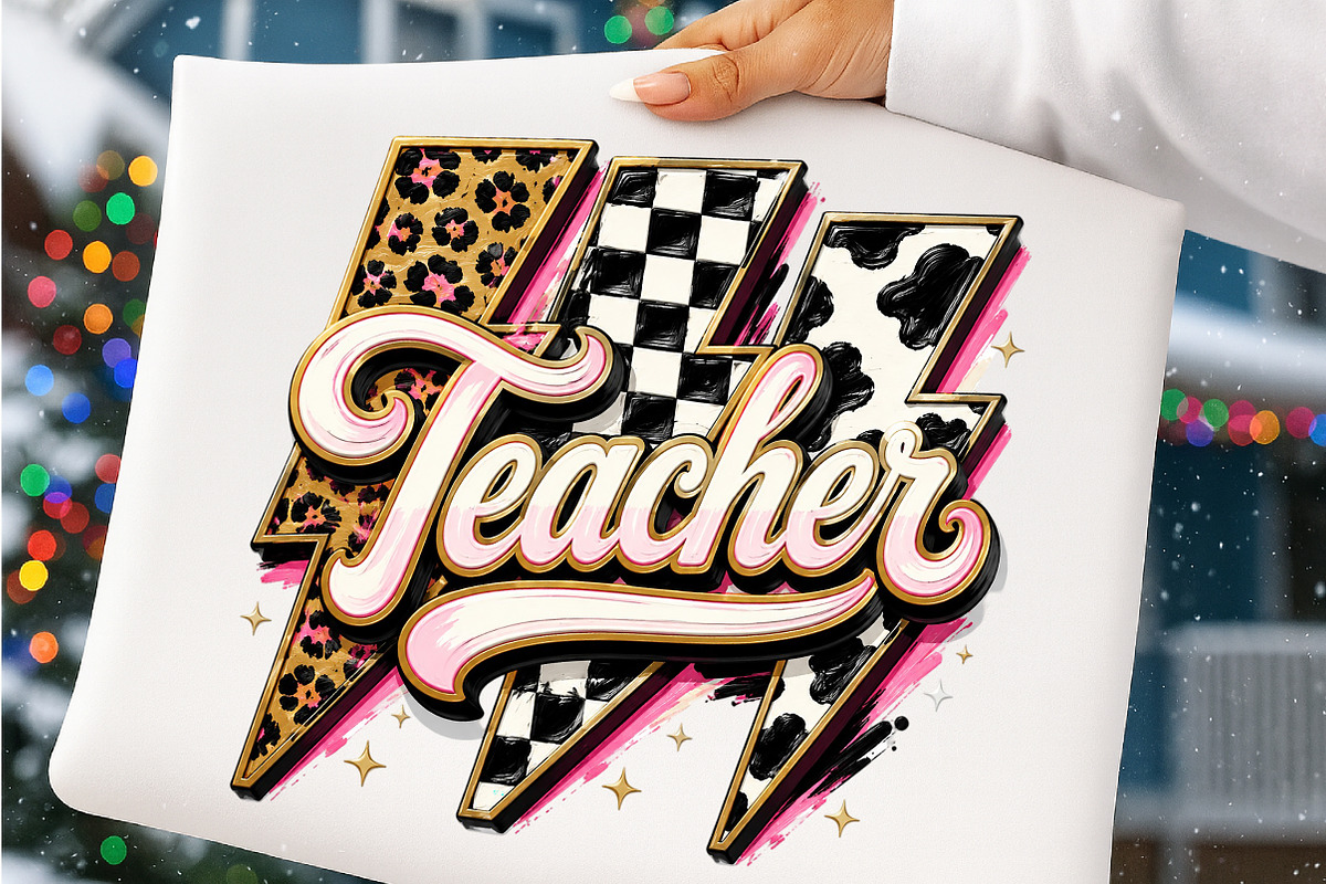 Teacher Png Sublimation Design, a Transportation Illustration by SinaCreation (Photo 5 of 5)