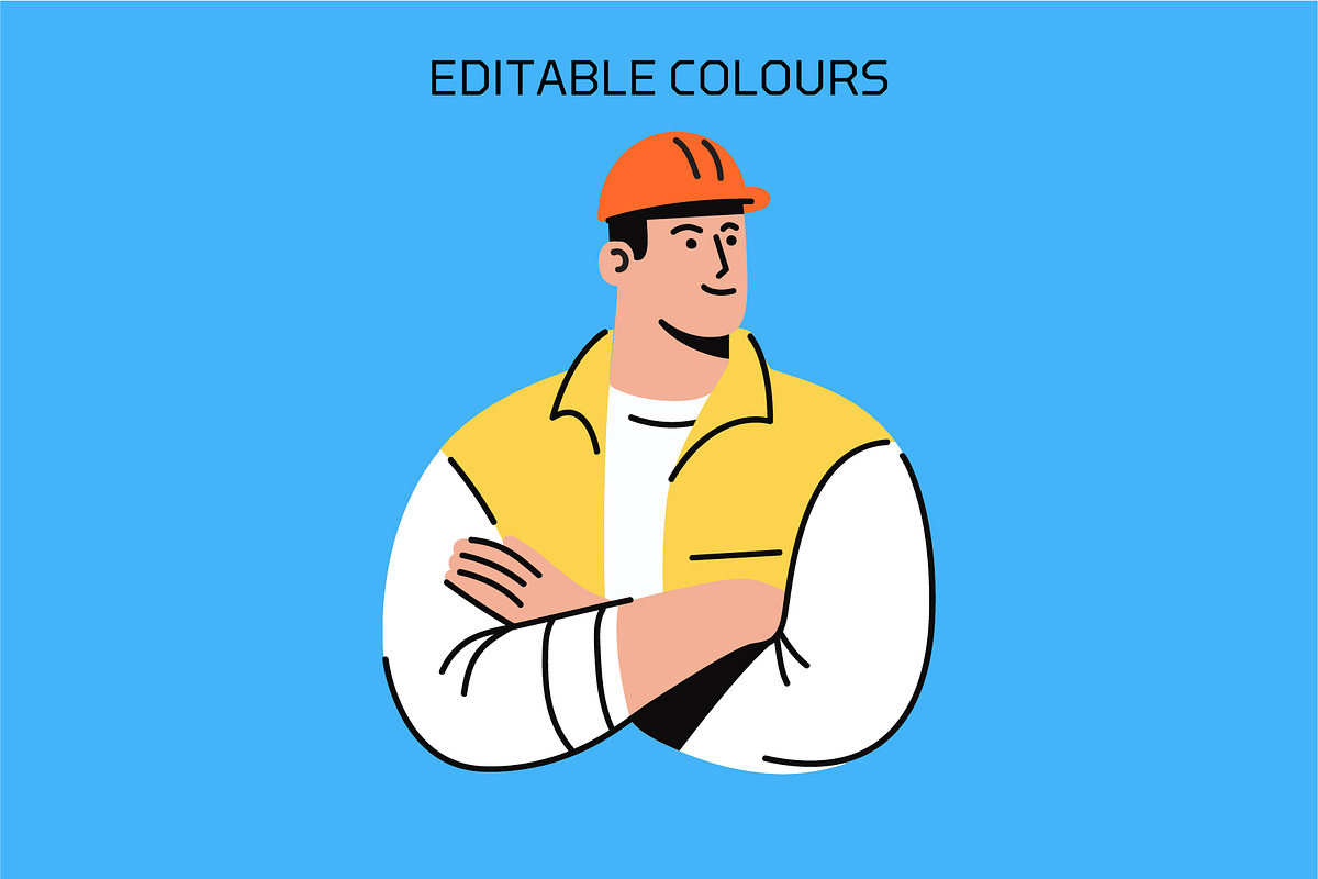 Construction Worker 01 – Vector, a Work Illustration by Studio22 (Photo 2 of 3)