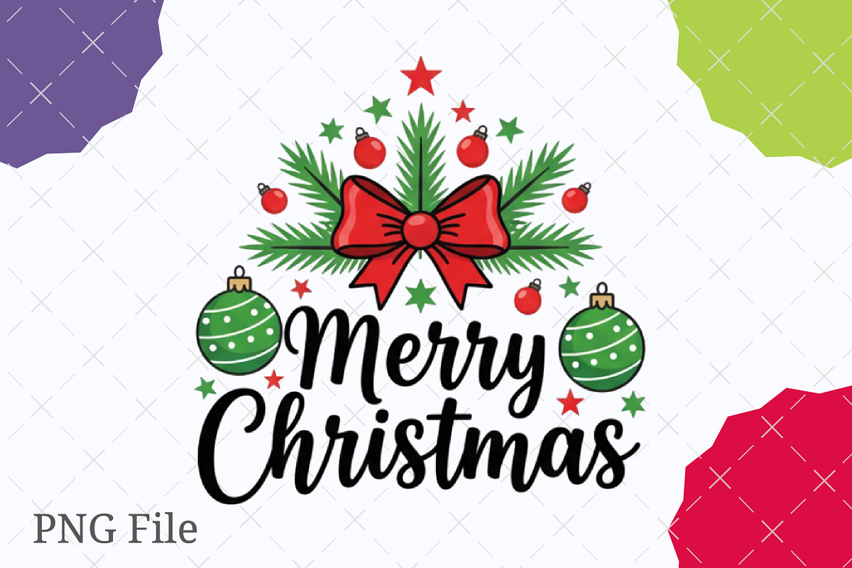 Preppy Christmas Merry & Bright PNG, an Illustration by designcity5 (Photo 5 of 8)