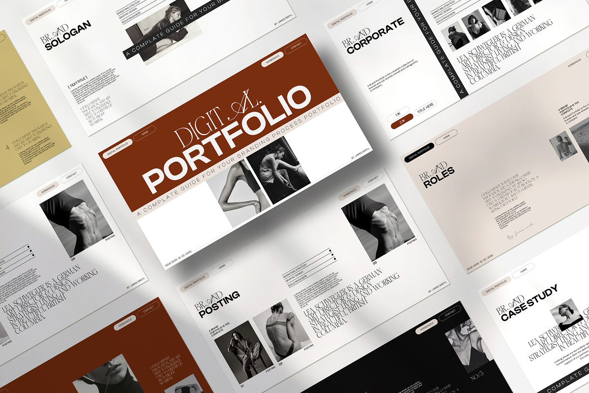 Digital Portfolio Presentation, a Presentation Template by CreativexGenius (Photo 4 of 10)