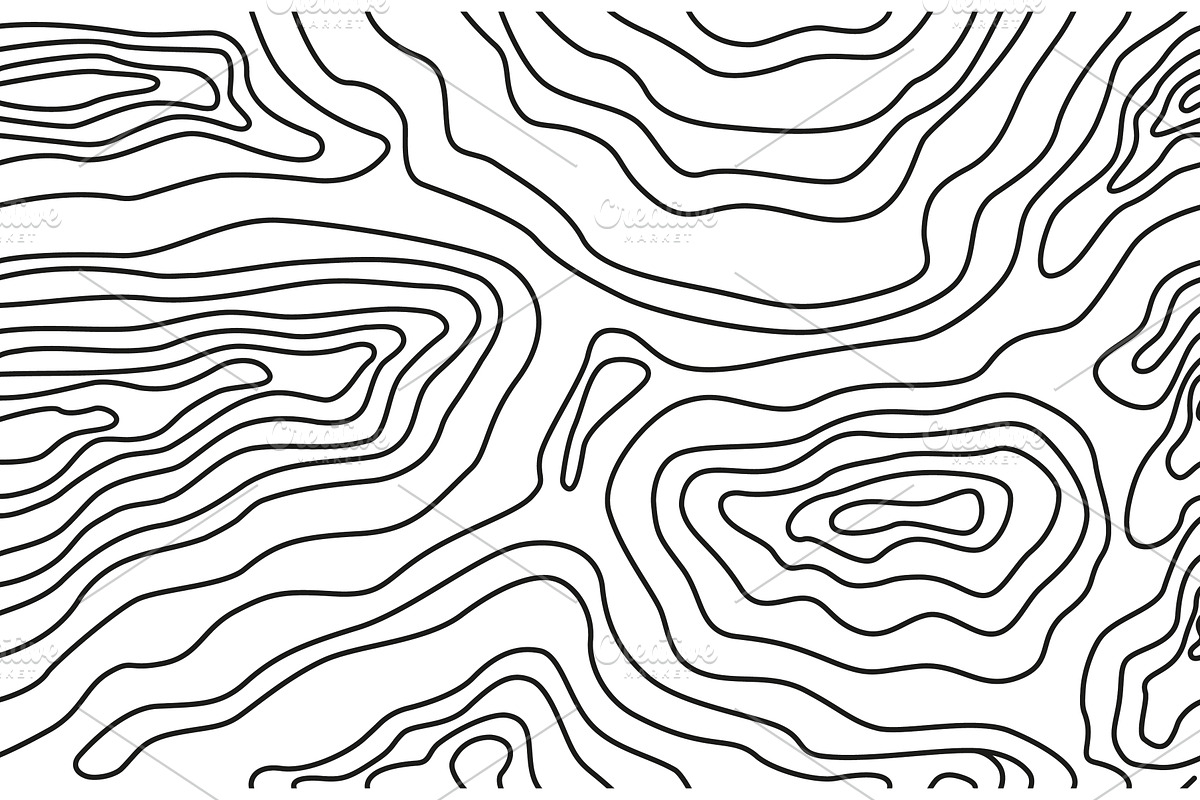Abstract topographic map. Different, a Texture Illustration by Valerie Bodnar