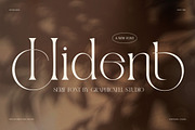 Hident Elegant Serif Display Font, a Serif Font by Graphicxell (Thumbnail 1 of 8)