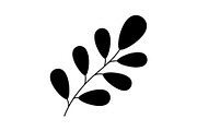 Botanical Leaf Silhouette Bundle, an Illustration by Creativeshirt (Thumbnail 32 of 51)