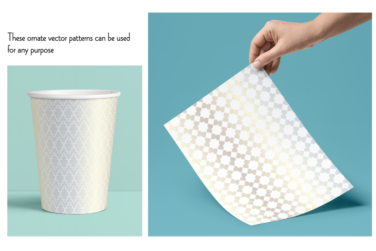 Seamless Silver Moroccan Patterns preview 2