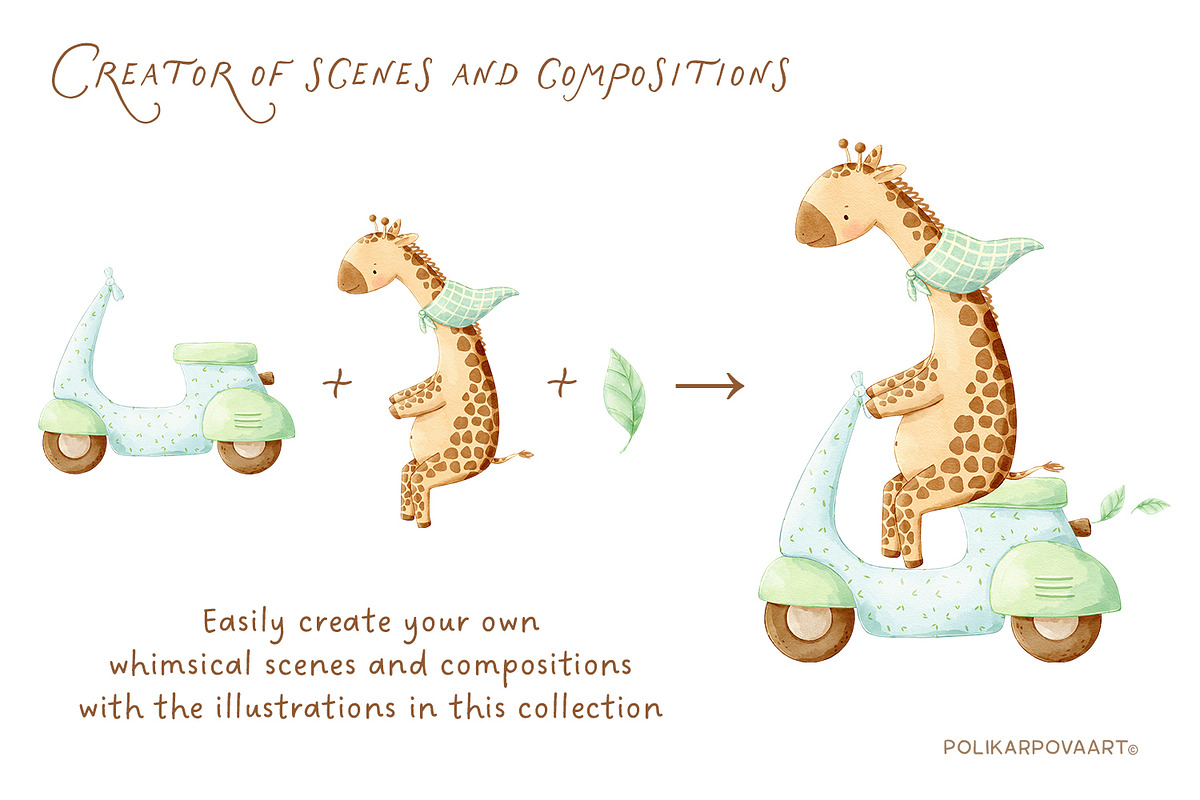 Safari Friends, adventures animals, an Animal Illustration by polikarpovaart (Photo 18 of 24)