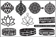 Ornamental Mandala Lotus Vector Set, a Decorative Illustration by balal (Thumbnail 1 of 11)