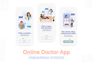 Online Doctor Medicine Illustration