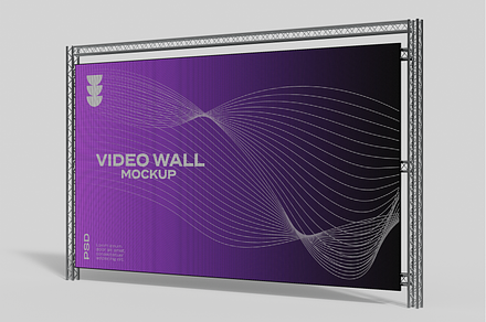 Event LED Video Wall Mockup, an Advertising Mockup by Hubzway