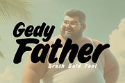 Gedy Father - Brush / Vintage Font, a Handwritten Font by Yantinvato (Thumbnail 1 of 5)