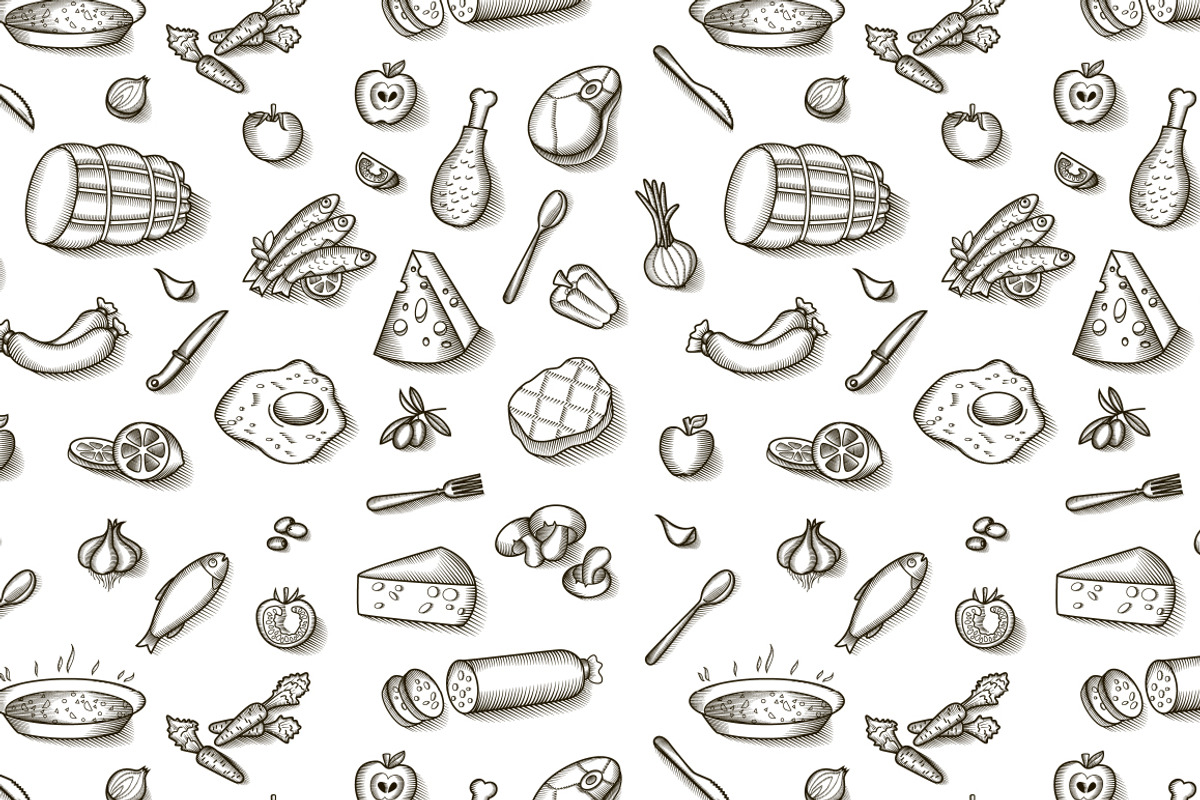 Vintage Food Patterns
