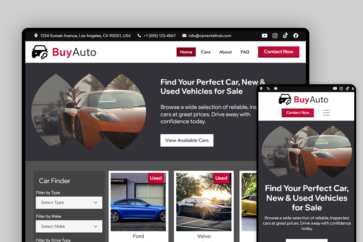 Car Dealer & Showroom Website preview 5