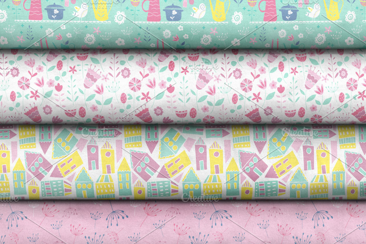 for GIRLS Seamless Patterns, a Pattern Graphic by Katya_lu (Photo 5 of 9)