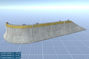 Concrete Barriers #12 Set