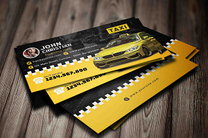 Taxi Cab Business Card, a Brochure Template by GreenPixi
