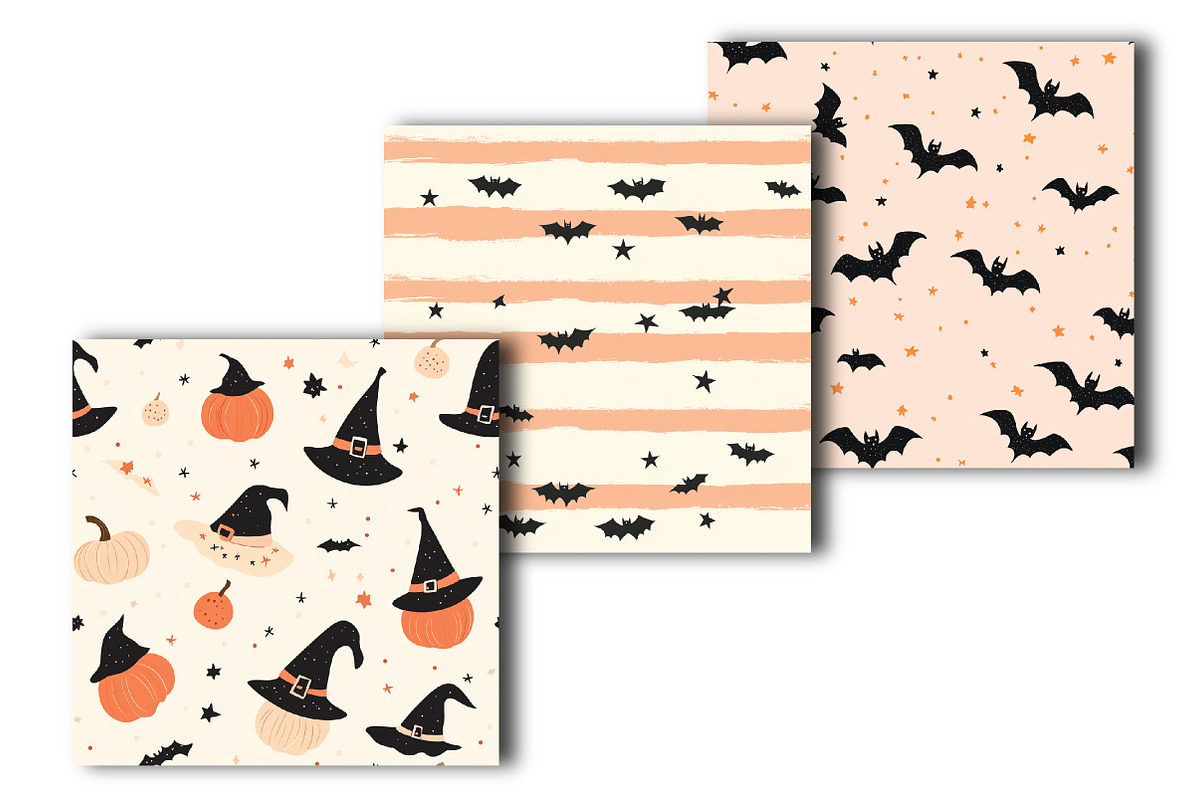 Sweet Spooky Halloween Digital Paper, a Background Graphic by OK Design (Photo 2 of 3)