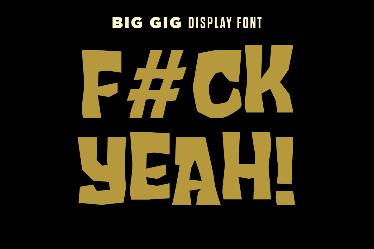 Big Gig Font, a Sans Serif Font by Price Foundry (Photo 6 of 7)