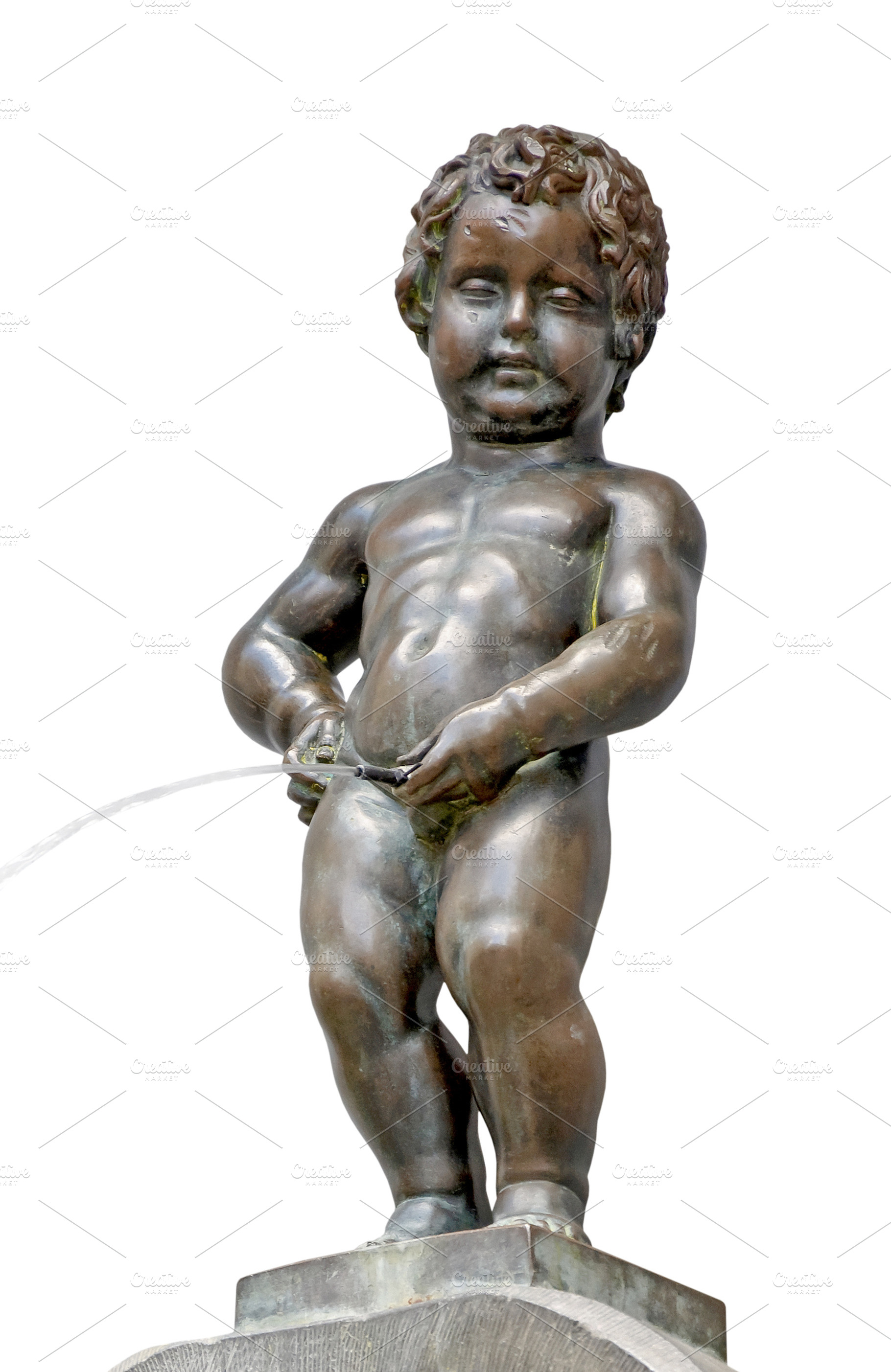 Statue of a pissing boy in Brussels, an Arts & Entertainment Photo by BOOCYS