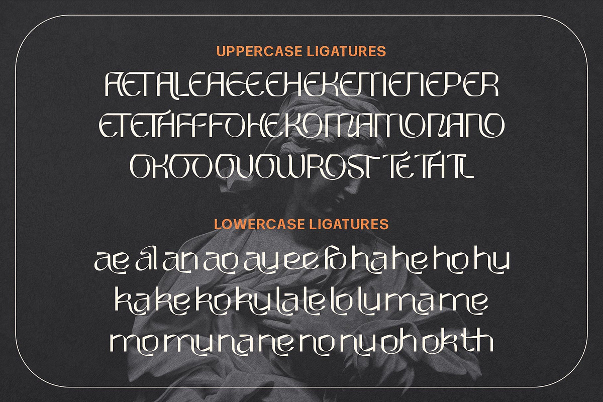 Round Saetan Typeface, a Blackletter Font by alit design (Photo 9 of 15)