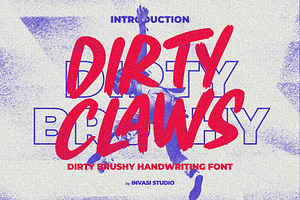 Dirty Claws - Brushy Font