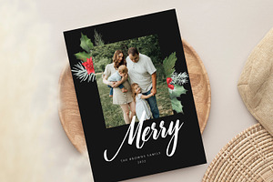 Christmas Card Template CD409