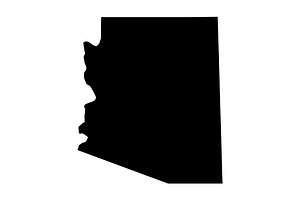 Arizona map, an Illustration by Mark1987