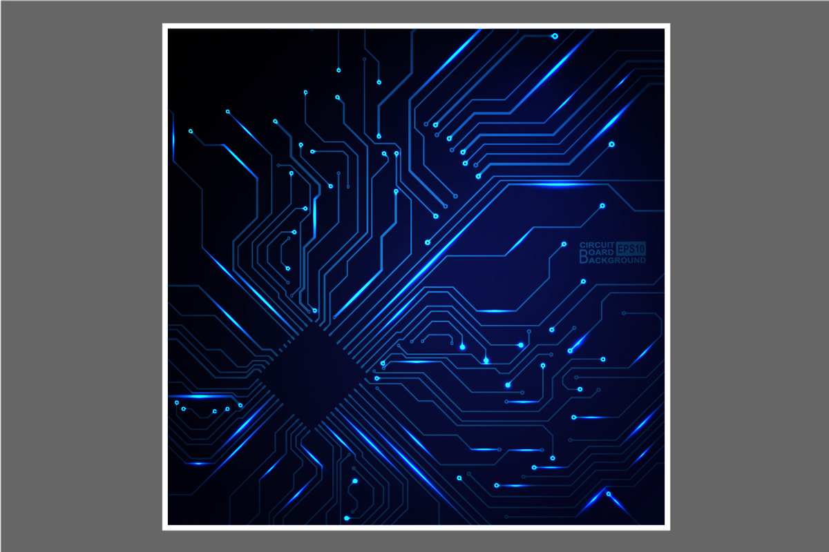 -50% Circuit boards backgrounds set, a Background Graphic by frost_newt (Photo 7 of 11)
