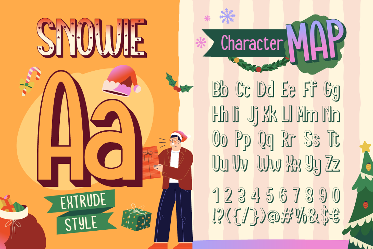 Snowie - Playful Christmas Display, a Sans Serif Font by Artisan Themes (Photo 10 of 12)