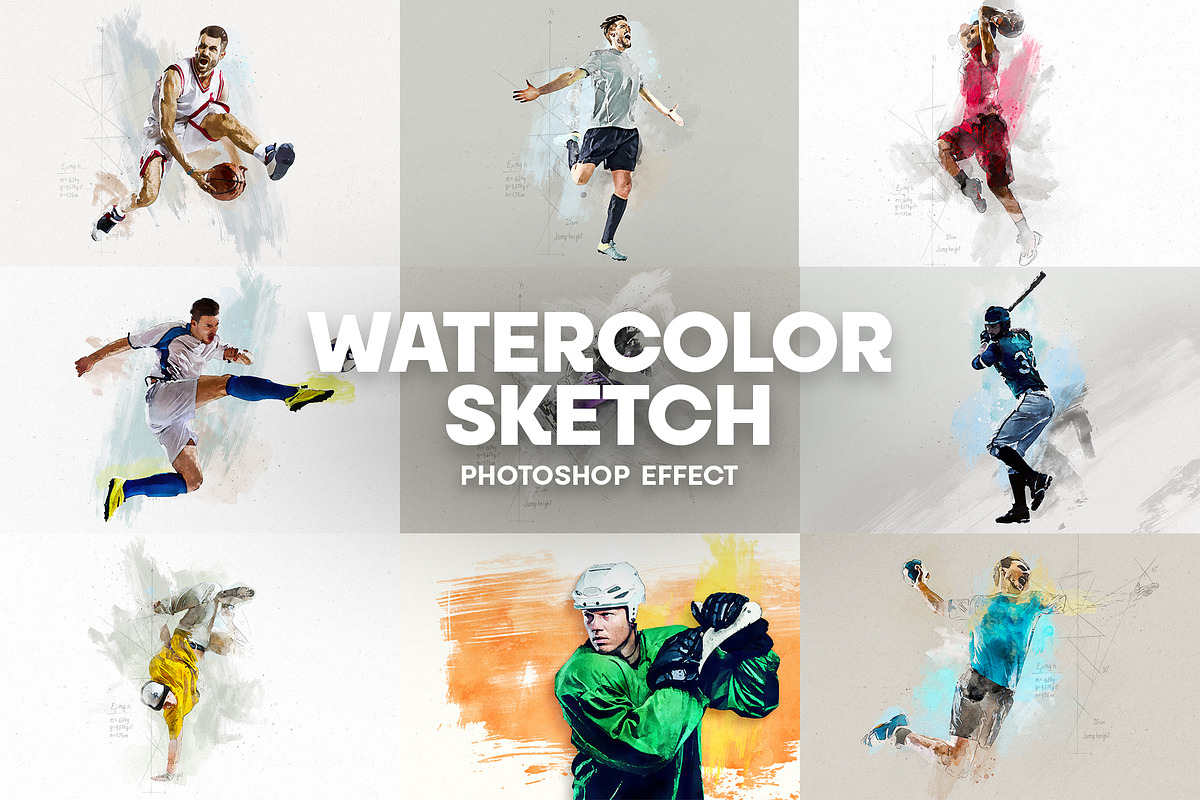 Watercolor sketch photoshop effect, an Action Add-On by Shovajit (Photo 1 of 7)