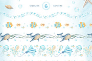 Undersea World Watercolor Clipart, an Animal Illustration by Fedulova Art (Thumbnail 8 of 9)