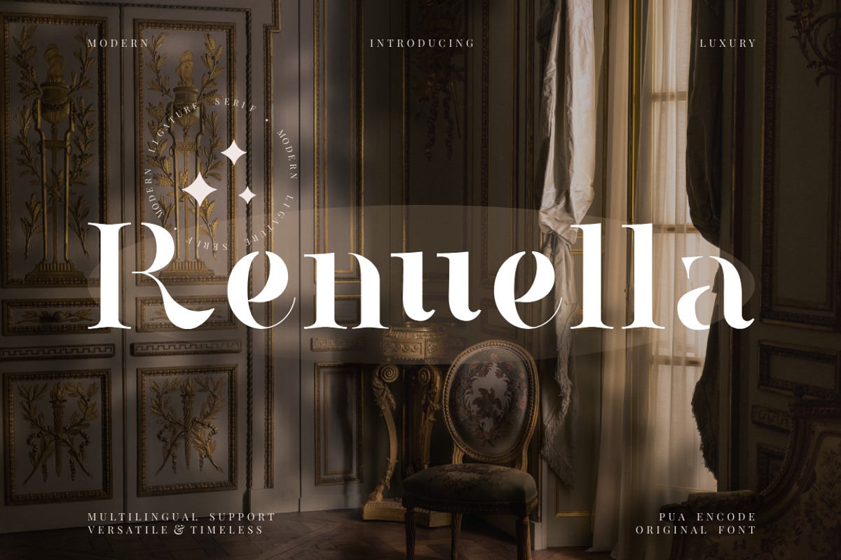Renuella - Luxury Serif, a Serif Font by KennedyStudio (Photo 1 of 11)