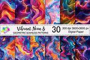 Vibrant Neon Seamless Pattern, a Pattern Graphic by Canvas Craft (Thumbnail 1 of 6)