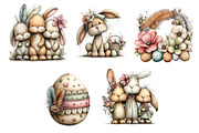 Boho Easter Watercolor Clipart, an Illustration by Dream Creation (Thumbnail 5 of 5)