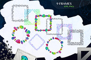 Crystals neon vector clipart, an Illustration by Brandianna (Thumbnail 6 of 7)