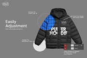 Boxy Puffer Hoodie Mockup, a Hoody Mockup by Pipello Grafik (Thumbnail 2 of 3)