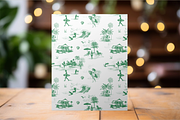 The Surfer Toile de Jouy Pattern, a Background Graphic by Hughes Studio (Thumbnail 8 of 13)