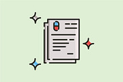 Medical prescription document, a Solid Icon by REIKYDEWANSASONGKO (Thumbnail 3 of 3)