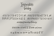 Incredible Friday - Handwritten Text, a Script Font by asdstudio (Thumbnail 8 of 9)