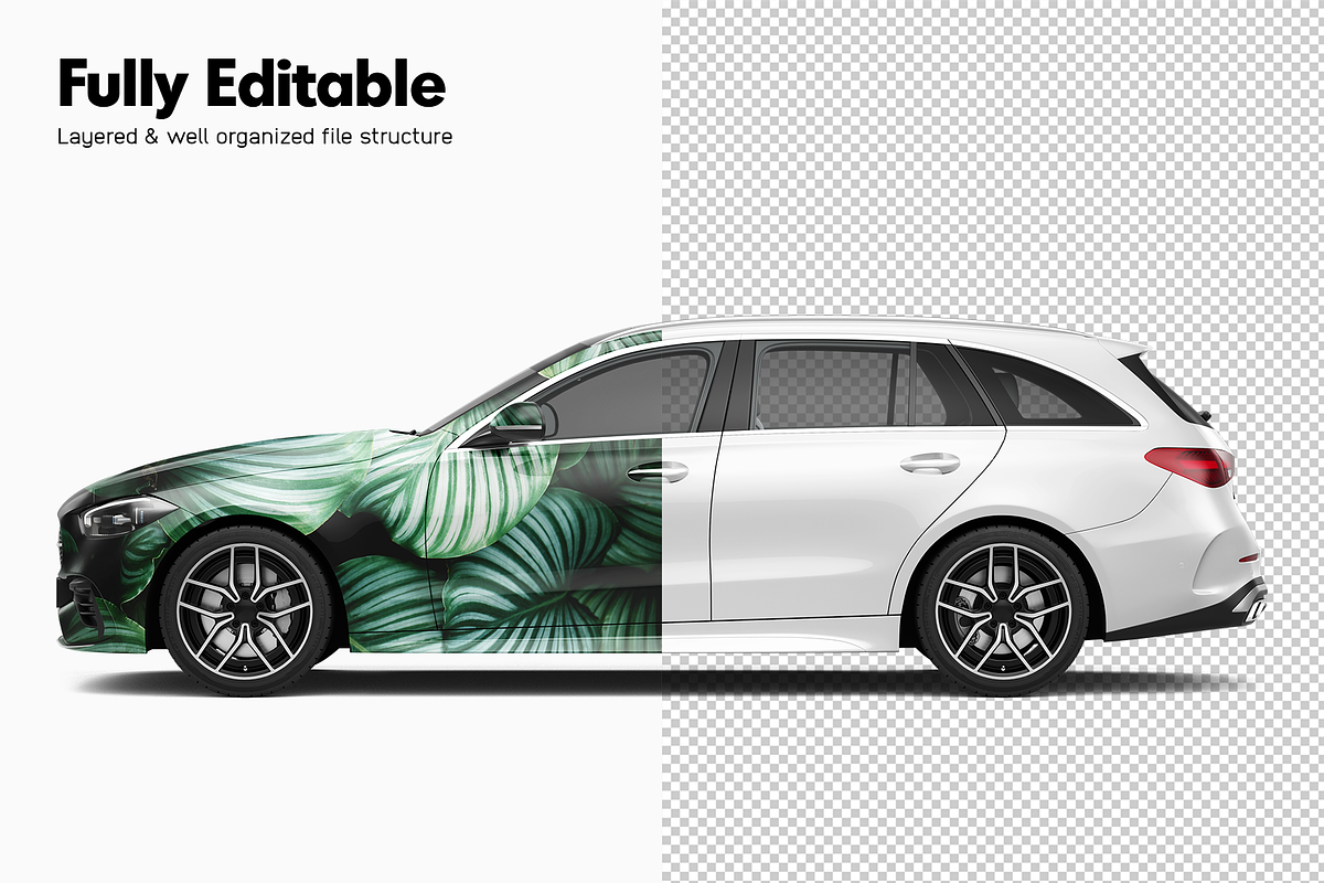 Station Wagon Mockup 4, a Product Mockup by Mockupix (Photo 3 of 12)