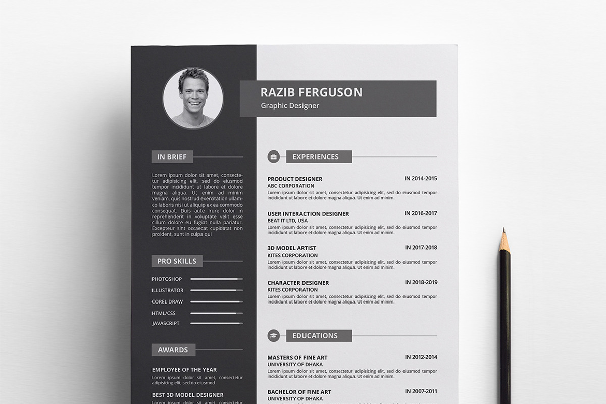 Resume / CV, a Resume Template by Rongmistiry (Photo 2 of 6)