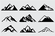 Mountain Shapes For Logos Vol 5, a Shape Add-On by LovePowerDesigns (Thumbnail 1 of 3)