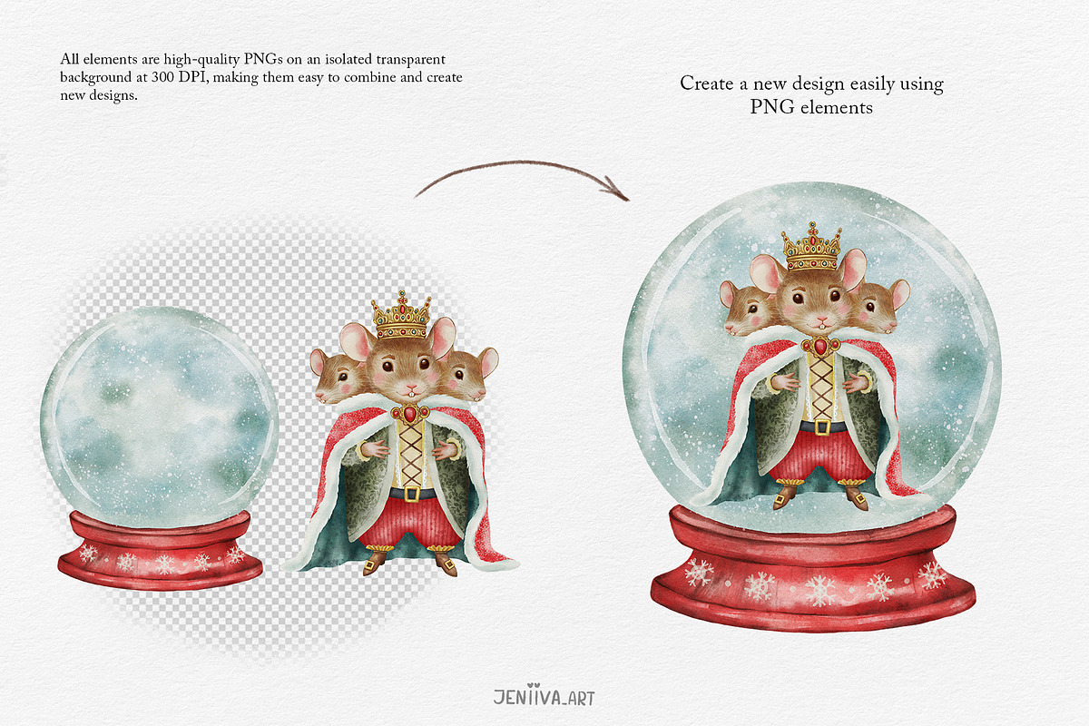 Christmas Clipart – Nutcracker, a Seasonal Illustration by Jenny Quince (Photo 5 of 11)