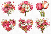 Whimsical Valentine’s Day Flowers, an Illustration by Craft Nest (Thumbnail 4 of 11)