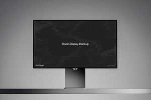 Studio Display Mockup, a Mac Mockup by Flowit Supply