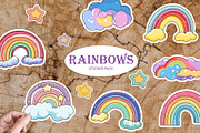Rainbows Sticker Pack, an Object Graphic by natalisart (Thumbnail 1 of 5)