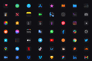 Nocturnal Icon Pack for iOS, a Graphic by Design Essentials (Thumbnail 6 of 6)