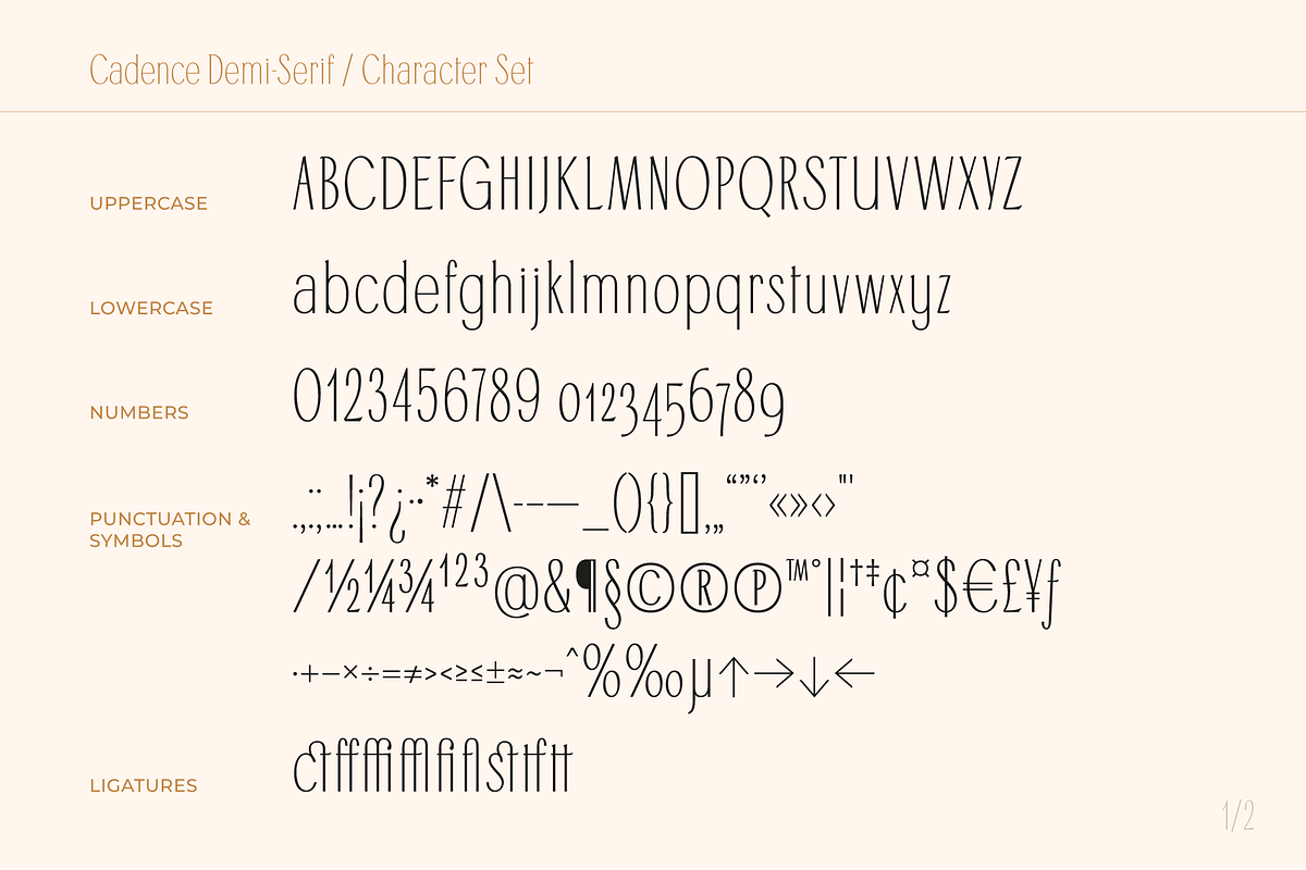Cadence Demi-Serif Display Font, a Serif Font by Type and Graphics Studio (Photo 23 of 28)