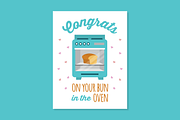 Congrats on your bun in the oven, an Illustration by Queen of Infographics (Thumbnail 1 of 2)