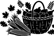Thanksgiving Harvest Silhouette, an Illustration by Creativeshirt (Thumbnail 50 of 51)