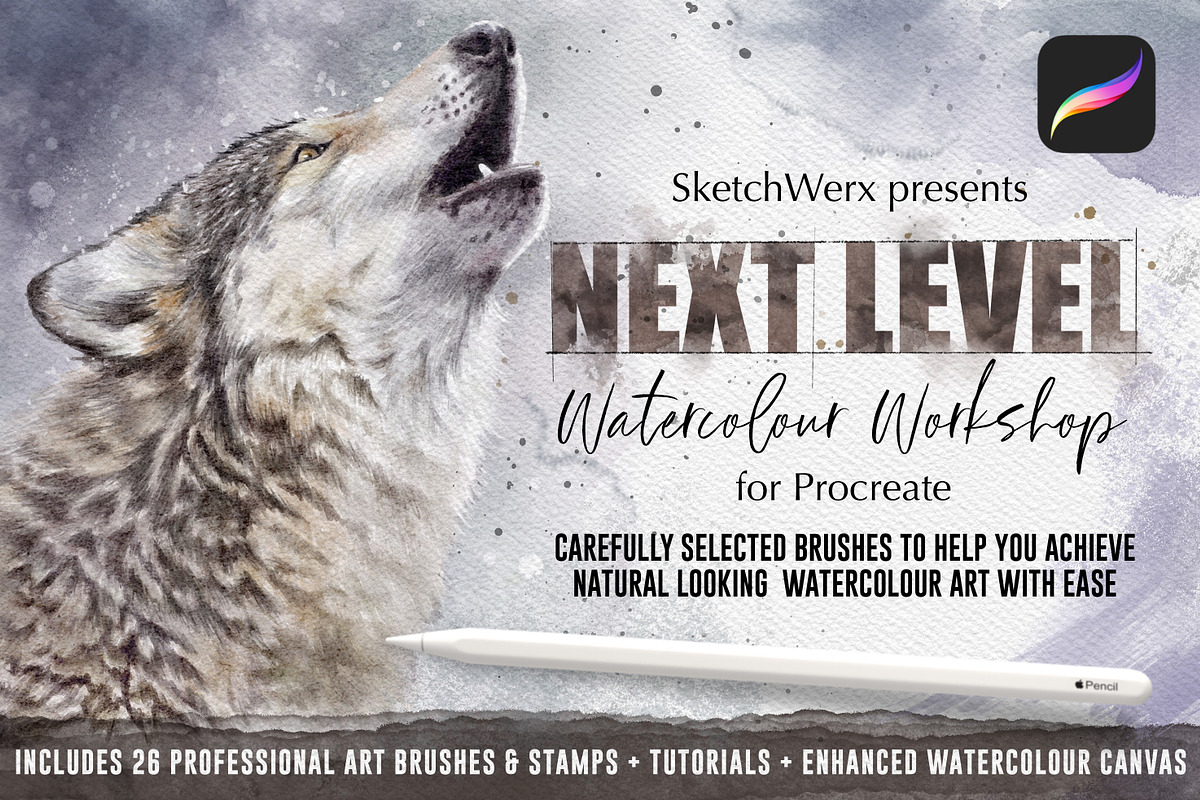 Next Level Watercolour Workshop, a Brush Add-On by SketchWerx (Photo 1 of 21)